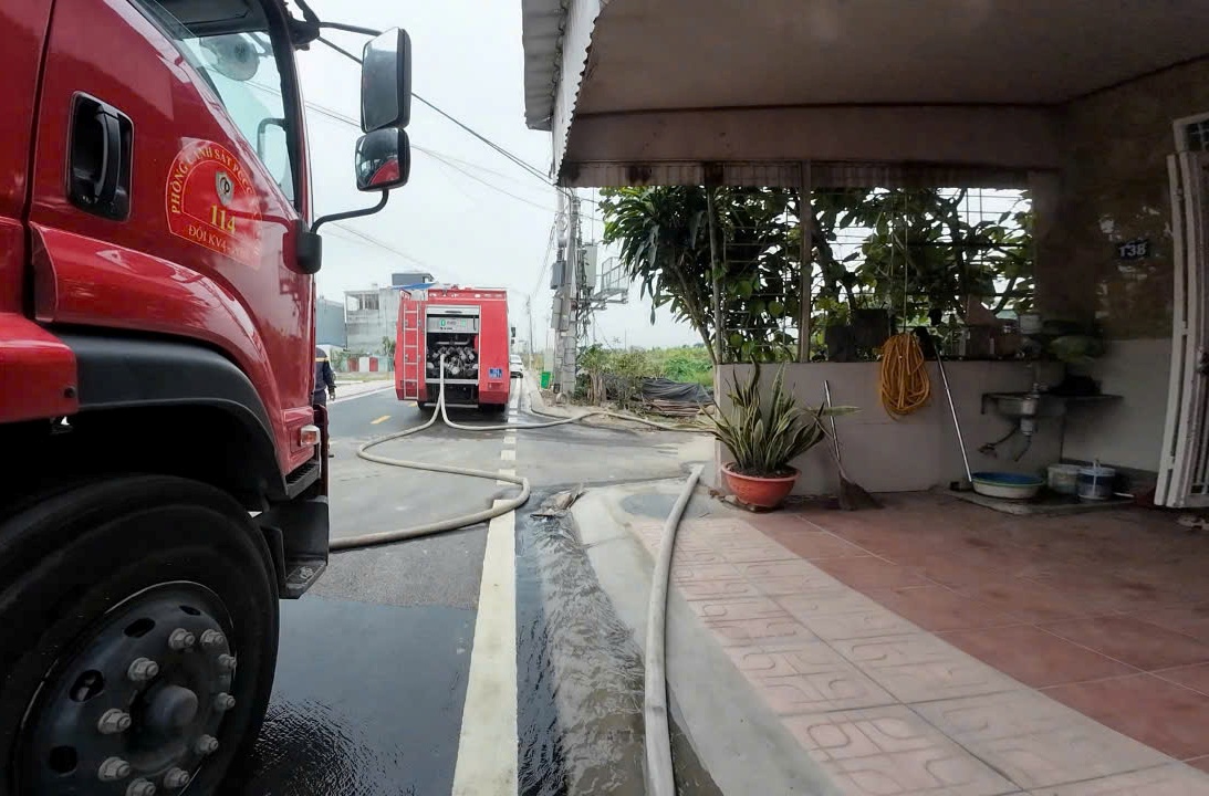 Thông tin về vụ cháy xảy ra tại phường An Đồng (quận An Dương)